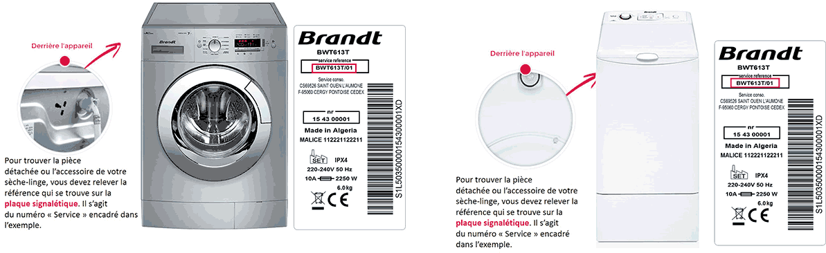 Pieces Detachees Seche Linge Vedette Vst 6520